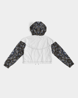 Hot Girl LOVE PARIS Women's Print Cropped Windbreaker