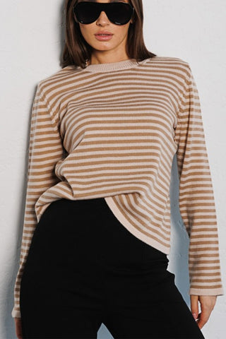 Hot Girl Selma Striped Crewneck Sweater