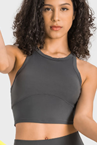 Hot Girl STRETCH Racerback Cropped Active Tank - Hot Girl Apparel