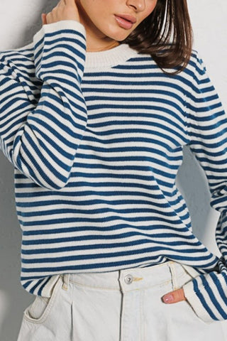 Hot Girl Selma Striped Crewneck Sweater