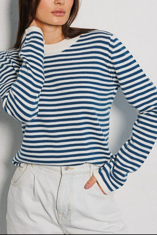 Hot Girl Selma Striped Crewneck Sweater