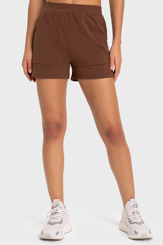 Hot Girl Quick Dry Active Shorts with Pockets