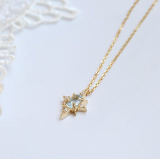 SoCali Blue Topaz Gold Necklace