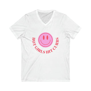 Hot Girls Hit Curbs V-Neck Tee - Hot Girl Apparel