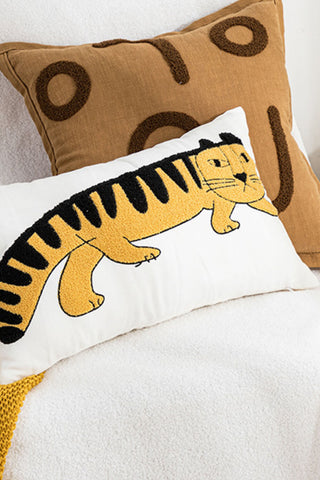 HGA Tiger 3-Pack Punch-Needle Embroidery Decorative Throw Pillow Cases - Hot Girl Apparel