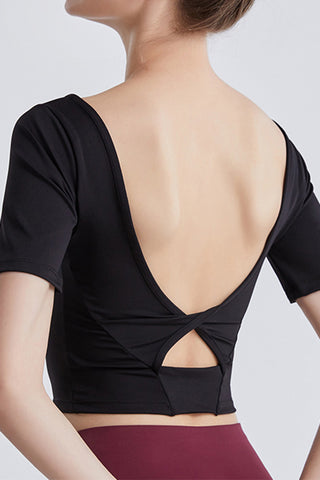 Hot Girl Cutout Backless  Active Top - Hot Girl Apparel