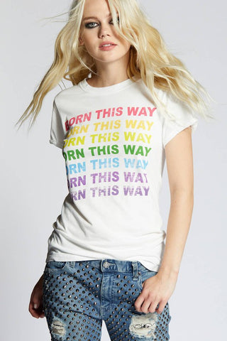 Hot Girl Born This Way Short Sleeve Graphic Tee