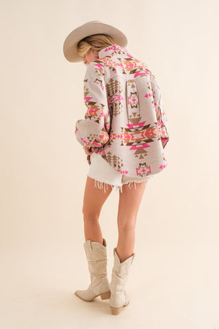 Hot Girl Aztec Western Pullover Sweater