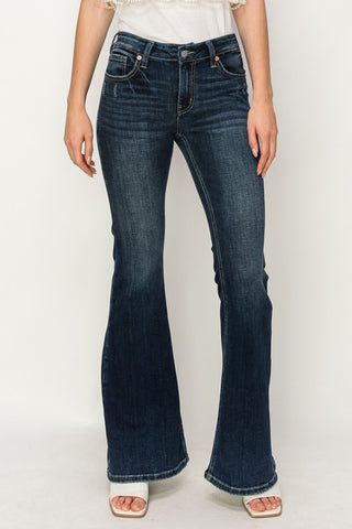 Hot Girl X Artemis Star Power Mid Rise Flare Jeans