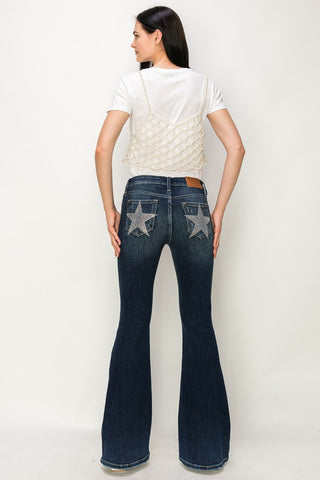 Hot Girl X Artemis Star Power Mid Rise Flare Jeans