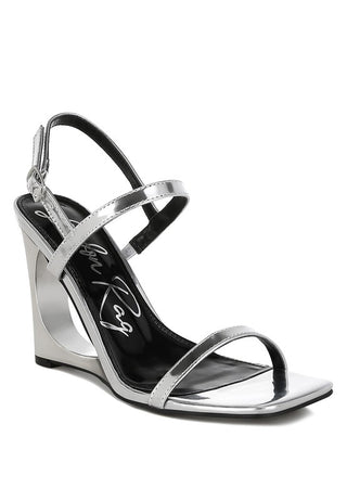 Hot Girl X London Rag Ladra Metallic Fantasy Wedge Heel Sandals