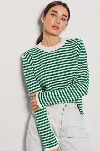 Hot Girl Selma Striped Crewneck Sweater