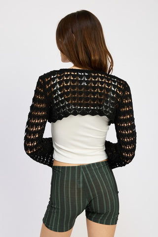 Hot Girl Charmie Crochet Bolero