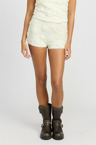 Hot Girl 3D Rosette Mini Shorts