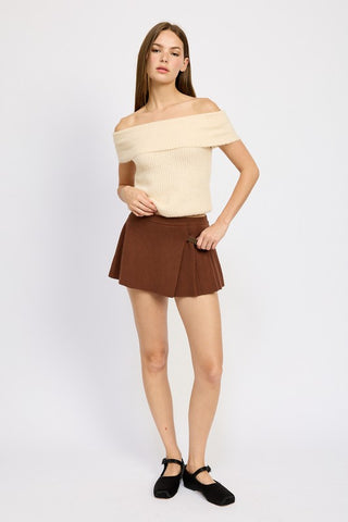 Hot Girl Emory Pleated Mini Skort