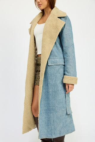 Hot Girl Dazed Denim Overcoat