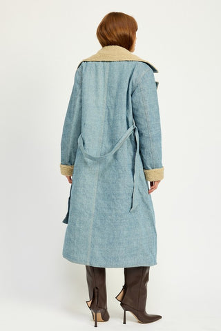 Hot Girl Dazed Denim Overcoat