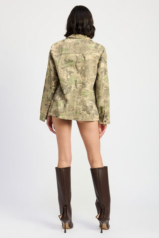 Hot Girl Incognito Camo Twill Jacket