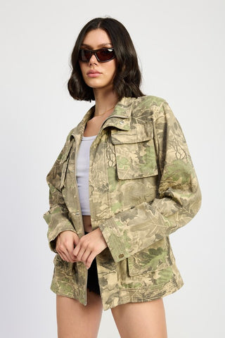 Hot Girl Incognito Camo Twill Jacket