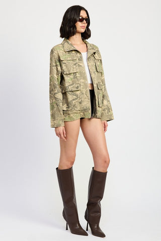 Hot Girl Incognito Camo Twill Jacket