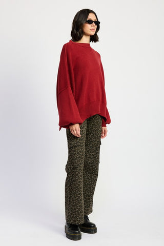 Hot Girl Untamed Leopard Print Wide Leg Cargo Pants