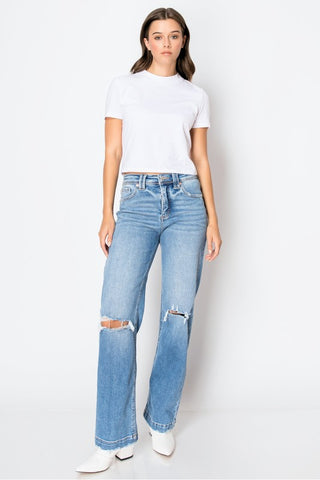 Hot Girl X Artemis Tummy Control High Rise Relaxed Fit Straight Leg Jeans