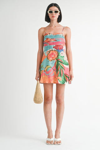 Hot Girl Tropical Resort A Line Mini Dress