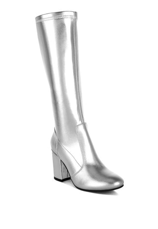 Hot Girl X London Rag Halara Metallic Long Boots