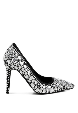 Hot Girl X London Rag Iceout Diamante & Rhinestone Pumps