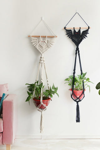 HGA Bat Macrame Wall Plant Hanger - Hot Girl Apparel