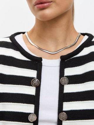 Hot Girl Old Money Striped Cardigan