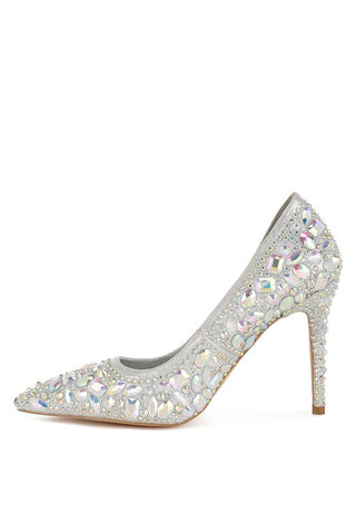 Hot Girl X London Rag Iceout Diamante & Rhinestone Pumps