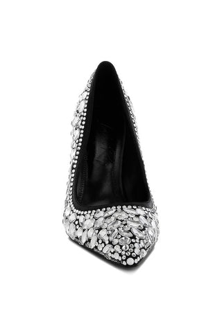 Hot Girl X London Rag Iceout Diamante & Rhinestone Pumps