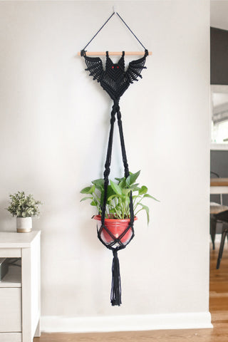 HGA Bat Macrame Wall Plant Hanger - Hot Girl Apparel