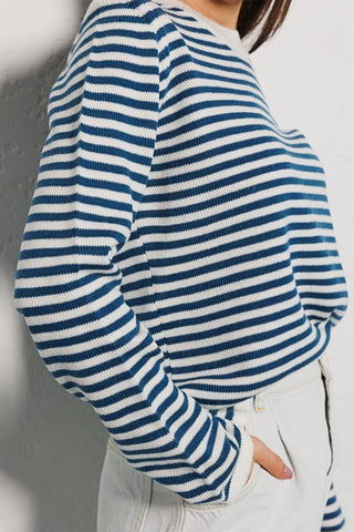 Hot Girl Selma Striped Crewneck Sweater