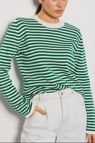 Hot Girl Selma Striped Crewneck Sweater