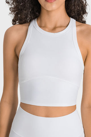 Hot Girl STRETCH Racerback Cropped Active Tank - Hot Girl Apparel