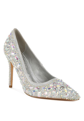 Hot Girl X London Rag Iceout Diamante & Rhinestone Pumps