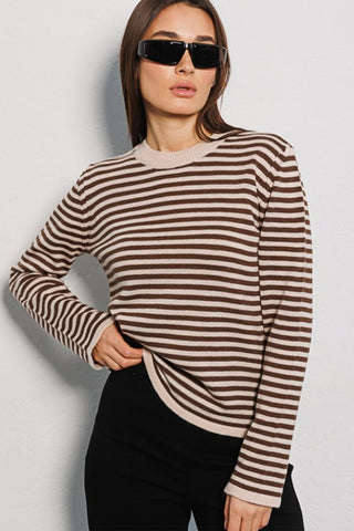 Hot Girl Selma Striped Crewneck Sweater