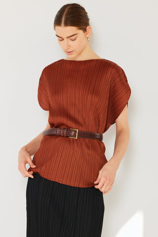 Hot Girl Marina West Pleated Oversized Dolman Sleeve Top