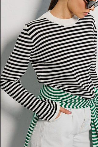 Hot Girl Selma Striped Crewneck Sweater