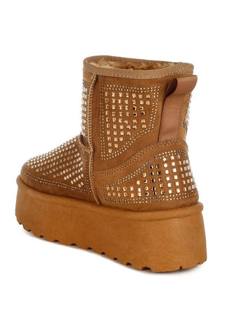 Hot Girl X London Rag Xoras Chunky Rhinestone Ankle Boots