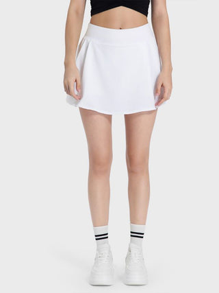 Hot Girl Pleated Mid-Rise Waist Active Mini Tennis Skirt