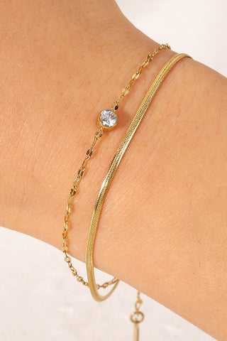 Hot Girl Icing on the Cake Rhinestone Double-Layered Bracelet - Hot Girl Apparel