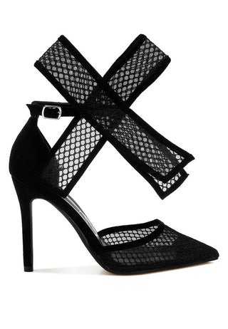 Hot Girl X London Rag Regenta Big Bow Detail Stiletto Sandals