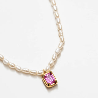 HGA Pearl Pink Pendant Necklace