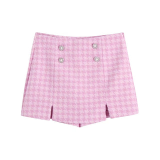 Hot Girl Alicia Pink Plaid Skirt - Hot Girl Apparel