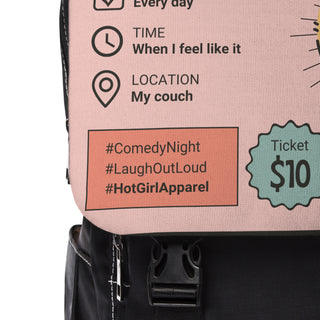 Hot Girl Comedy Night SwagBag Backpack - Hot Girl Apparel