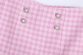 Hot Girl Alicia Pink Plaid Skirt - Hot Girl Apparel