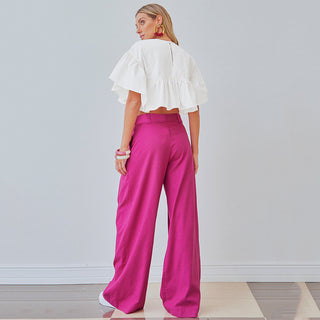 Hot Girl Be Bold Linen Wide Leg Pants - Hot Girl Apparel